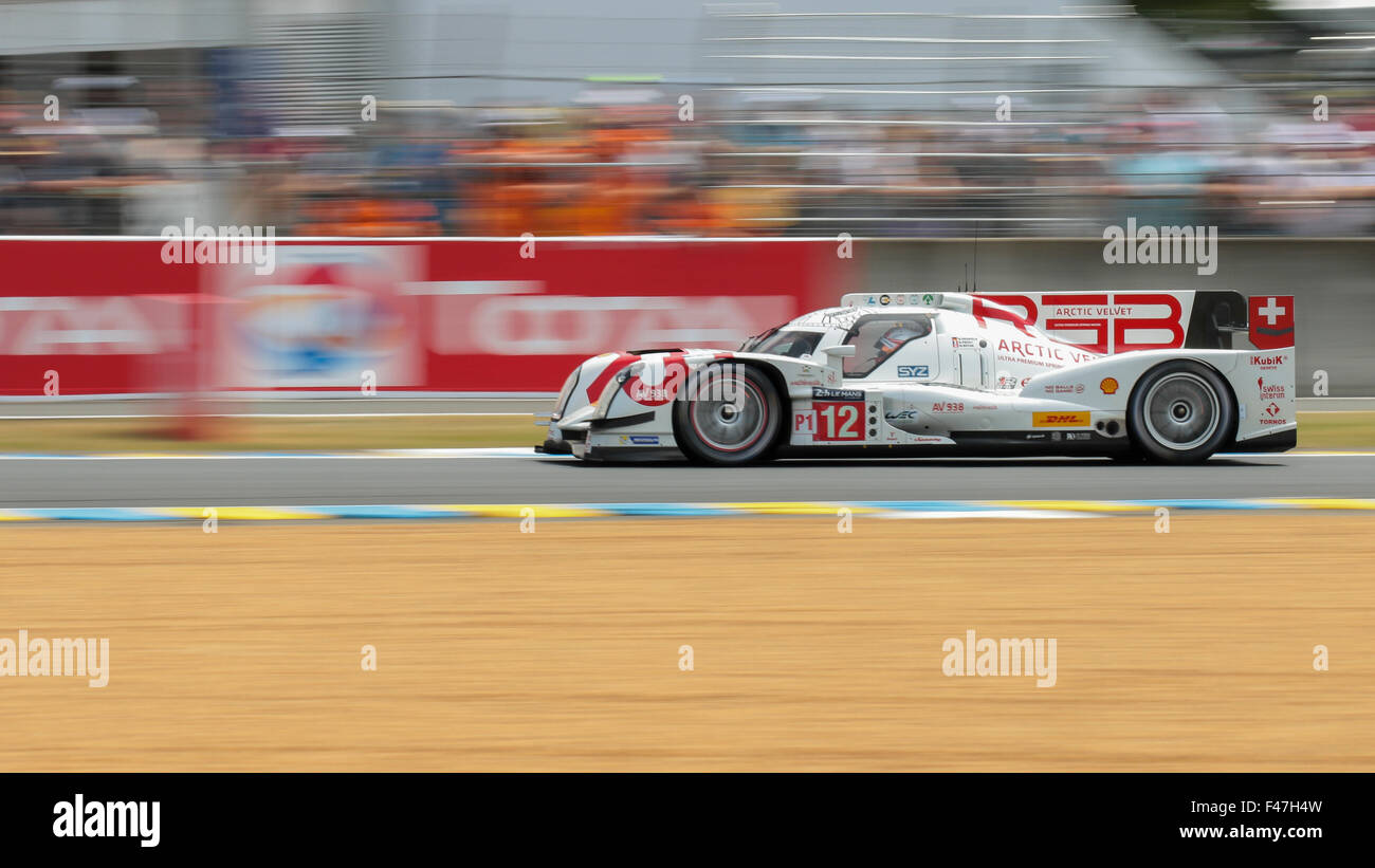 Rebellion R-One - AER (# 12) avec les pilotes Nicolas Prost (FRA), Nick Heidfeld (ALL), Mathias Beche (SUI) Banque D'Images