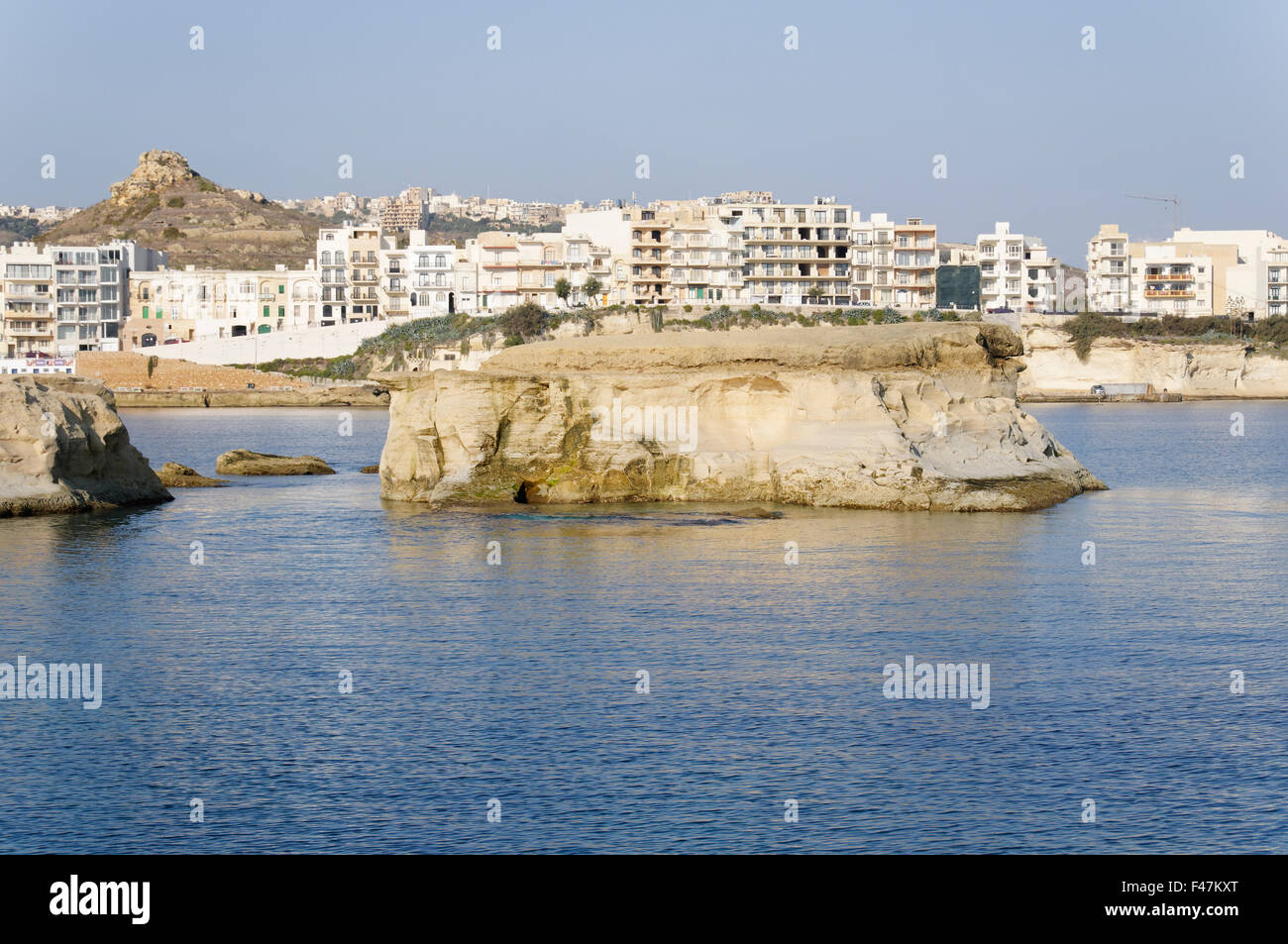 Marsalforn, Gozo, Malte, Gozo, Malte, Europe du Sud, Mer Méditerranée Banque D'Images