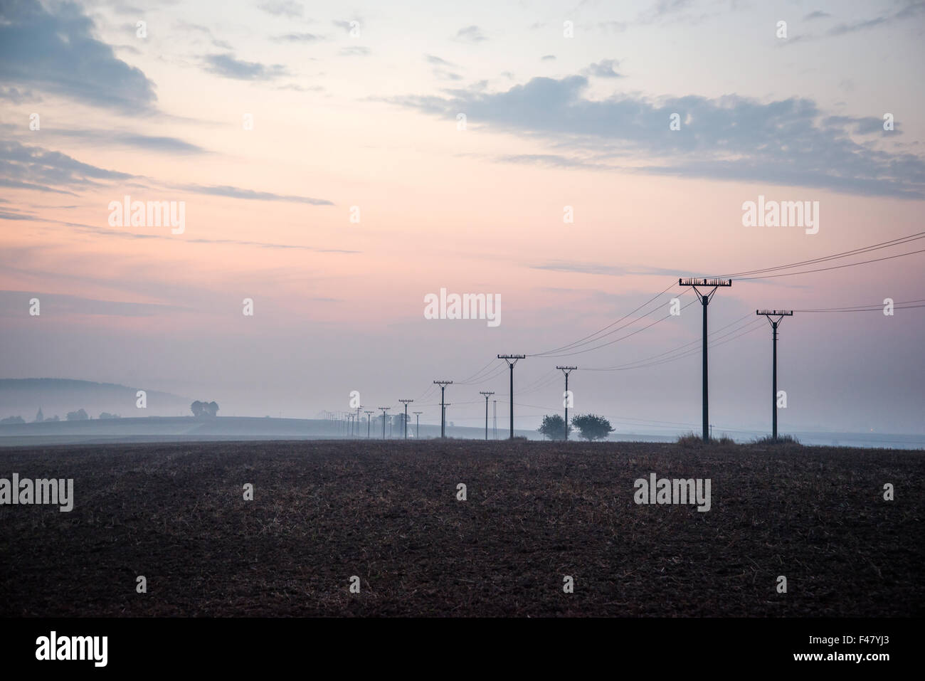 Lever du soleil Ciel à Hautes Tatras Banque D'Images
