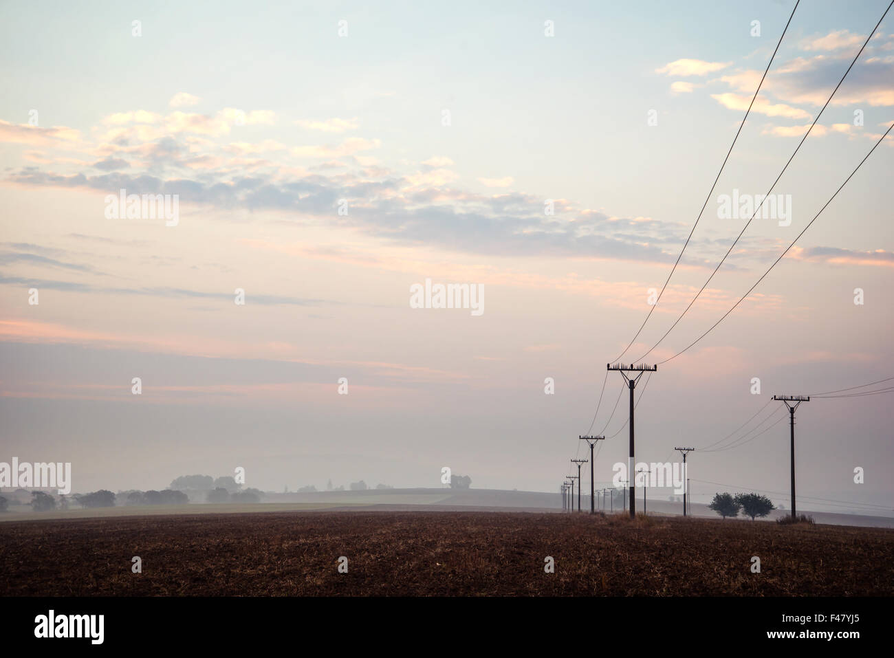 Lever du soleil Ciel à Hautes Tatras Banque D'Images