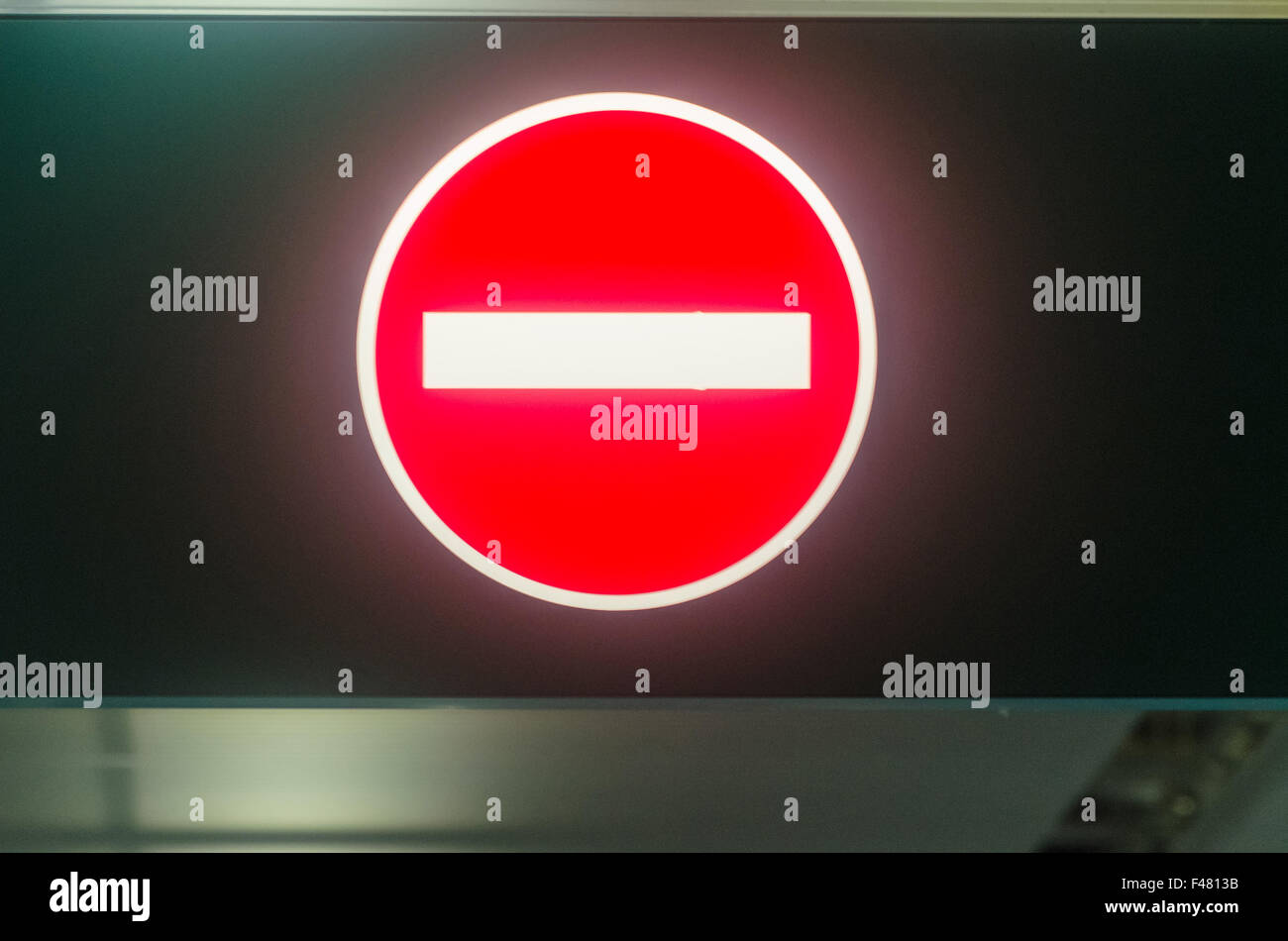 Passage interdit Banque D'Images