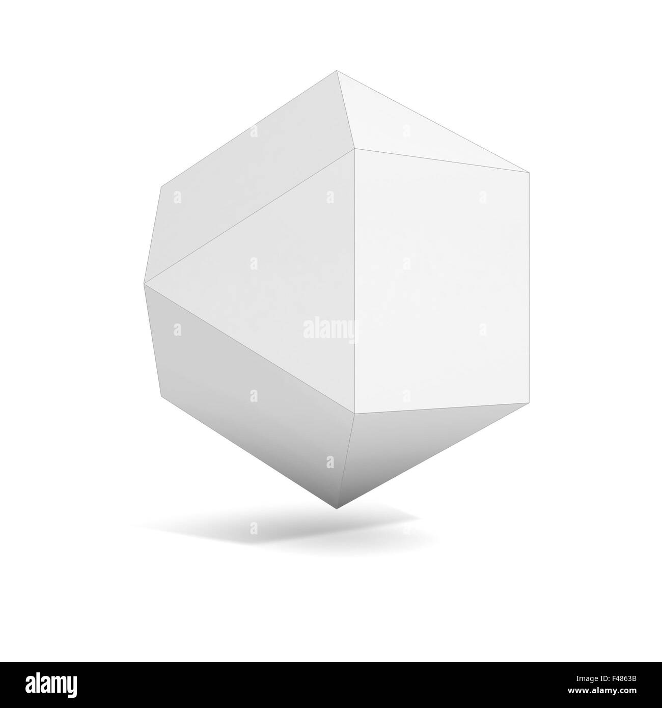 Objet 3d géométrique abstraite, plus les variations de polyèdre dans cet ensemble Banque D'Images