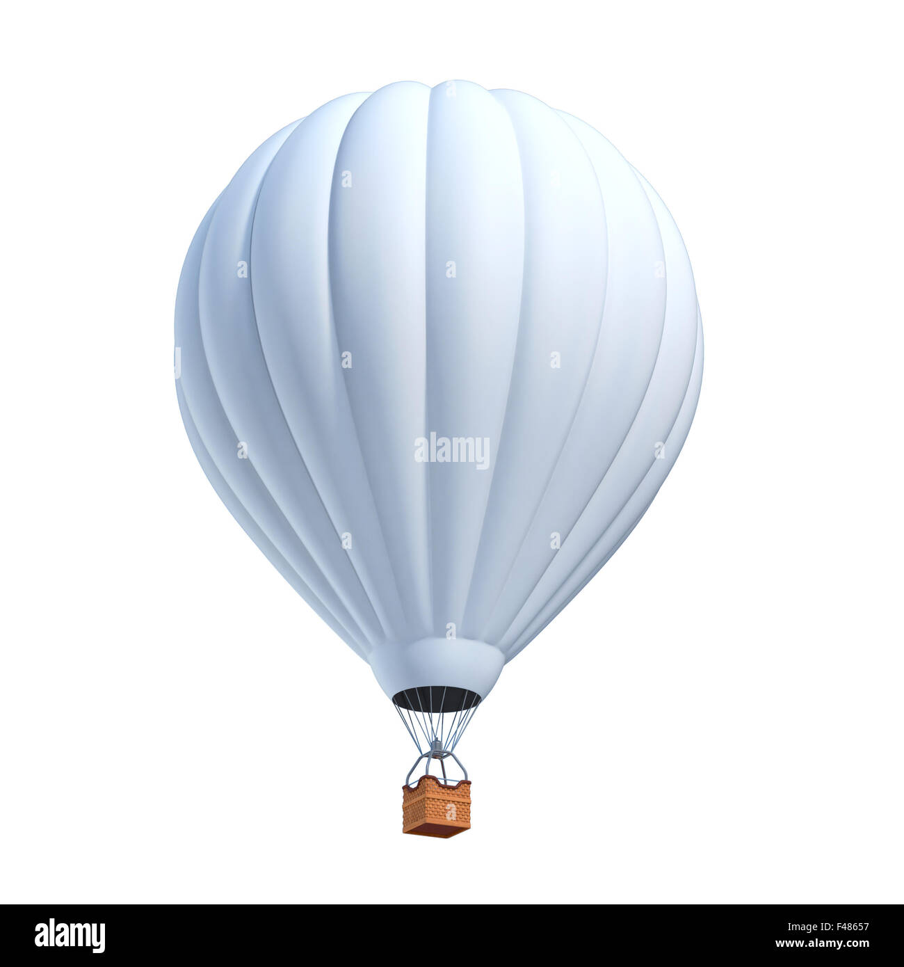 Ballon à air blanc 3d illustration Banque D'Images