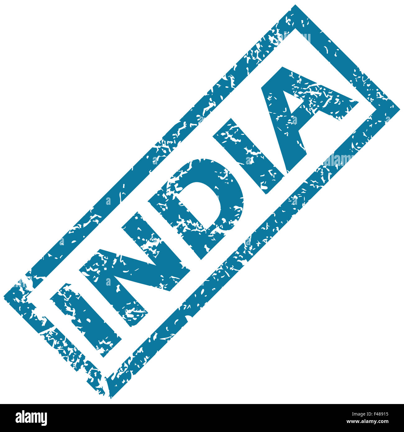 India rubber stamp Banque D'Images