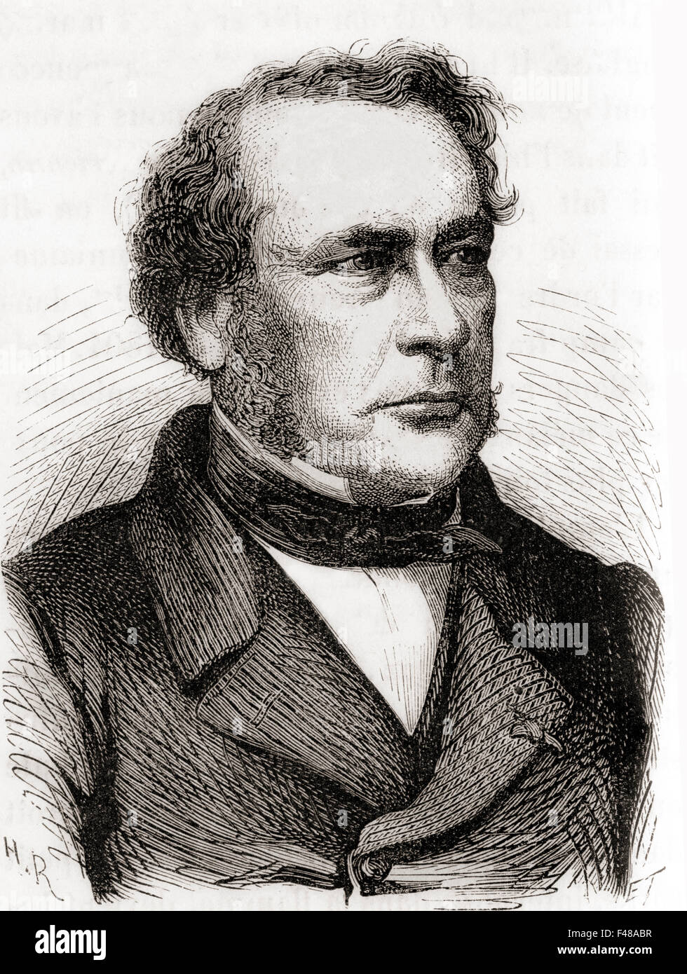 Jean-Baptiste Joseph Dieudonné Boussingault, 1801 - 1887. Le chimiste français. Banque D'Images
