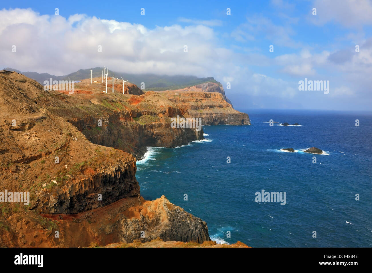 Pointe Est de l'île de Madère Banque D'Images