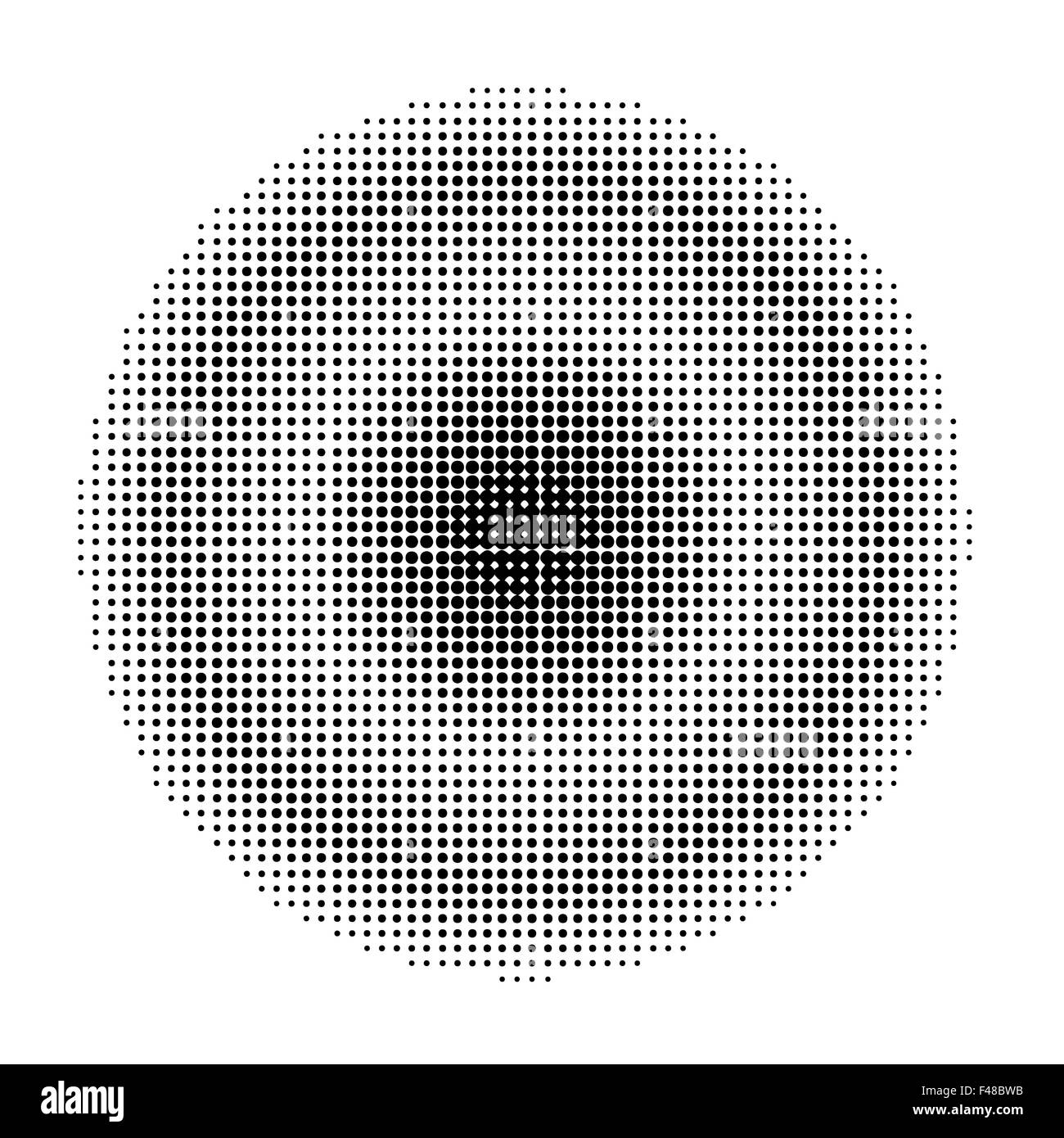 Cercle de demi-teintes Banque D'Images