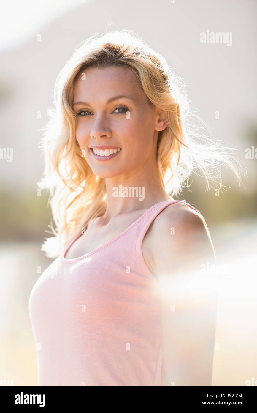 Portrait of a beautiful smiling woman Banque D'Images Portrait of a beautiful smiling woman Banque D'Images