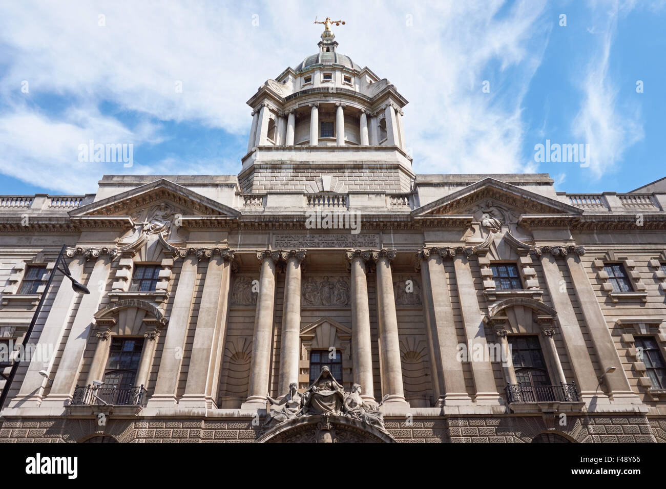 L'Old Bailey, la Cour Criminelle Centrale d'Angleterre et du Pays de Galles, Londres Angleterre Royaume-Uni UK Banque D'Images