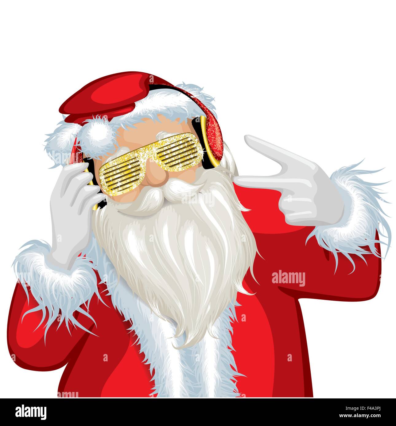Le Swag funny Santa Illustration de Vecteur