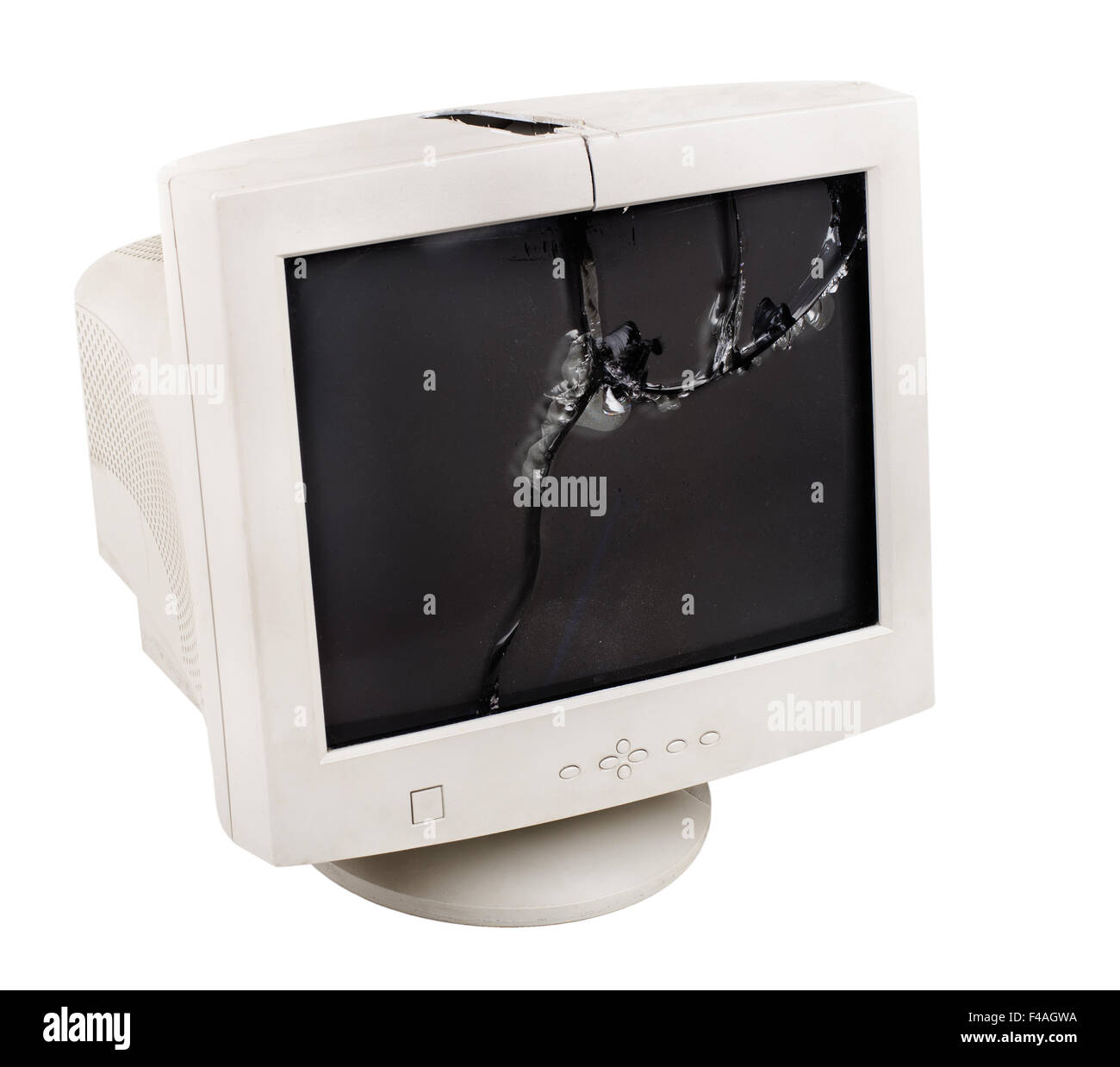 moniteur de crash Banque D'Images