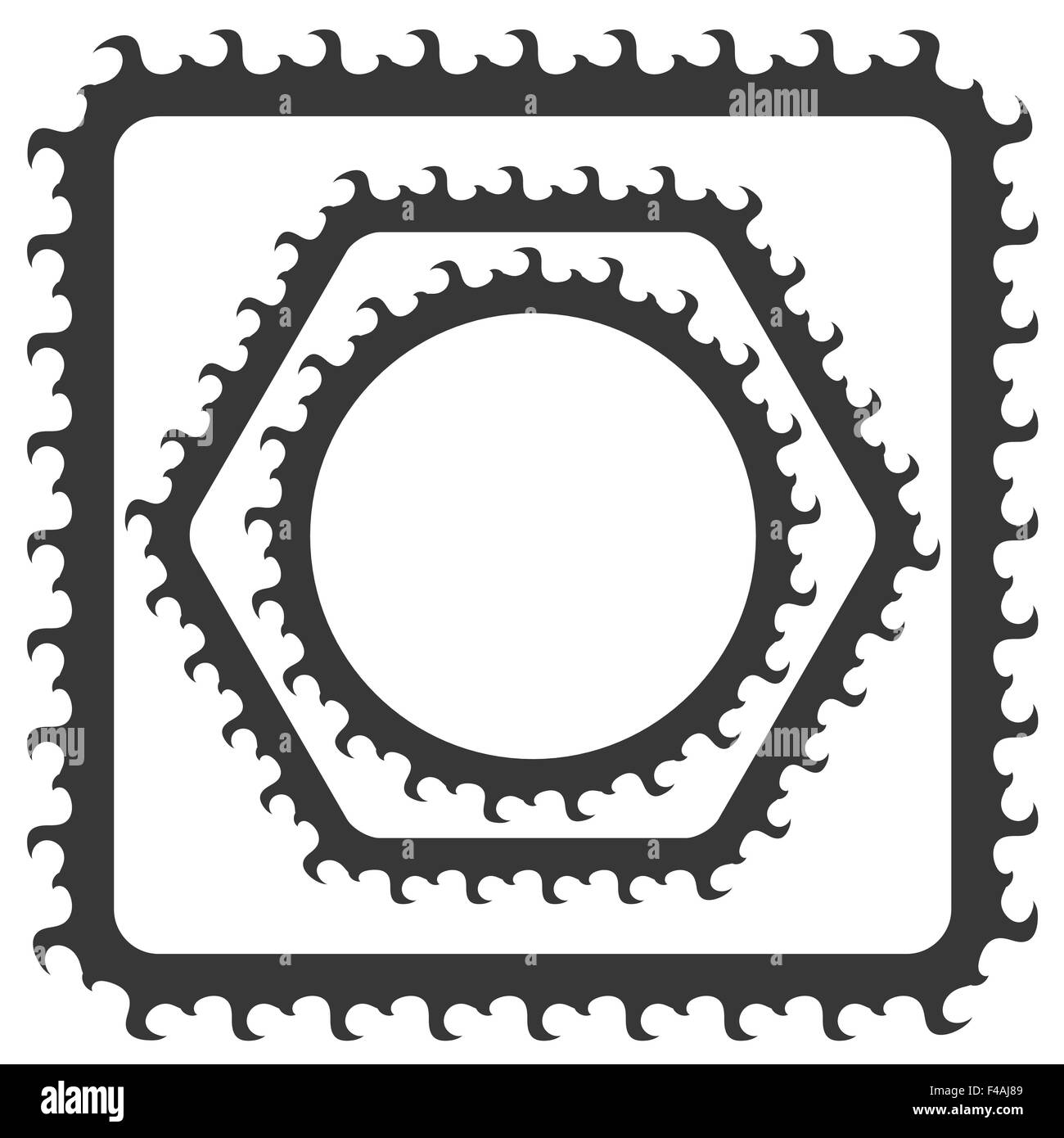 Cadres gris Banque D'Images