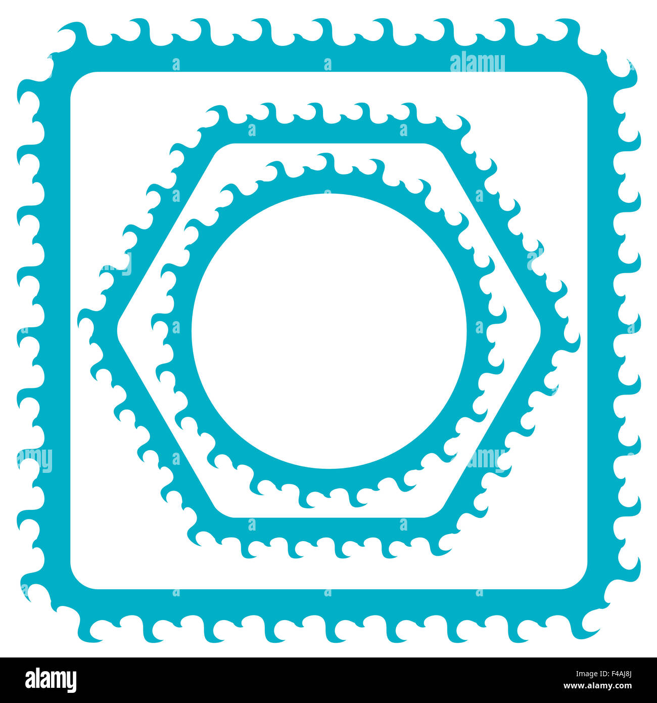 Cadres d’Azur Banque D'Images