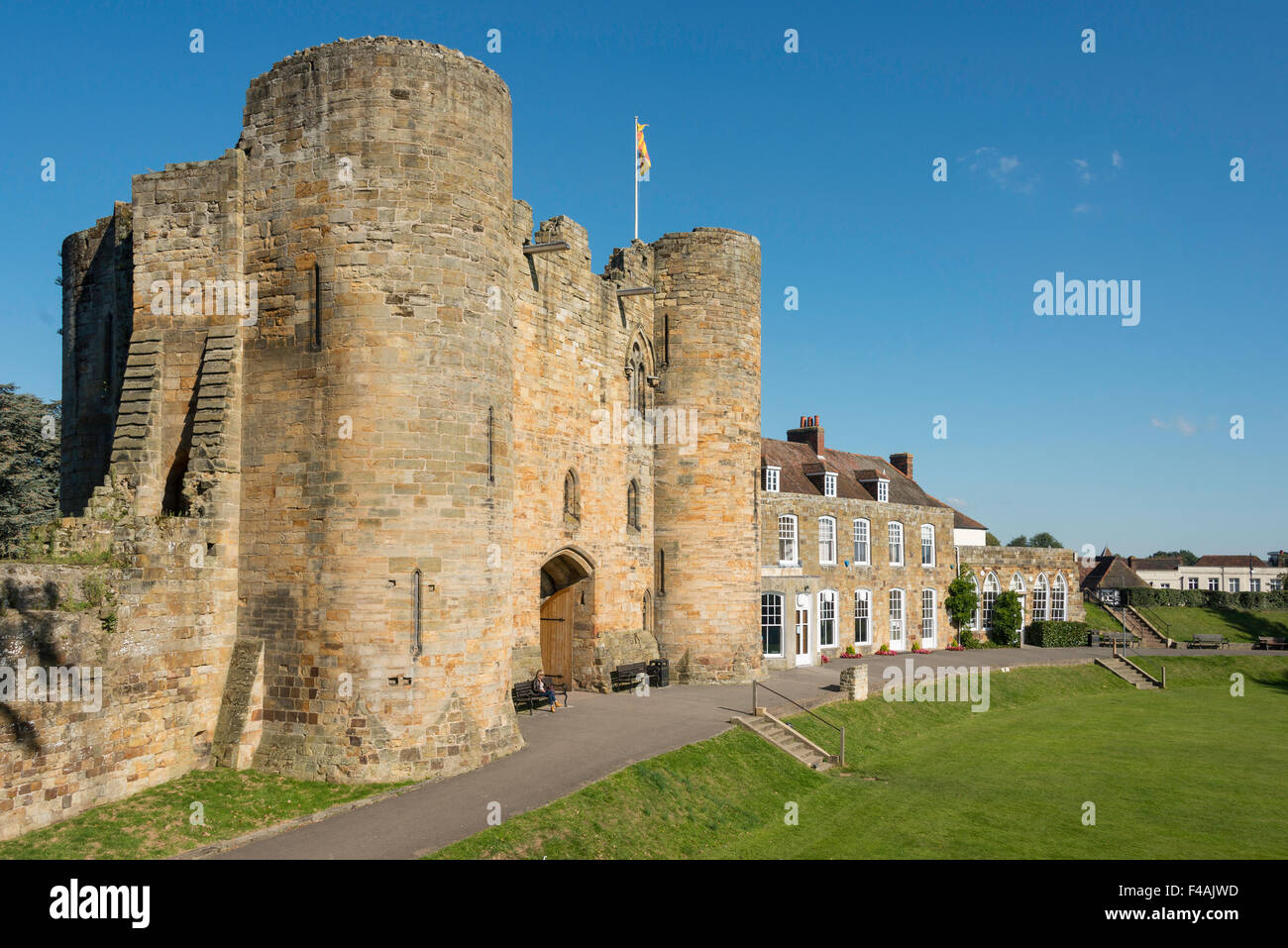 La porterie, Tonbridge Castle, Tonbridge, Kent, Angleterre, Royaume-Uni Banque D'Images