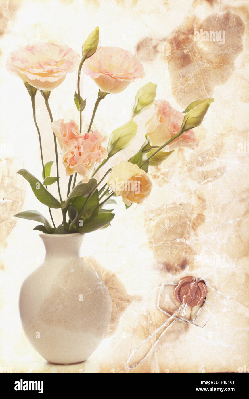 Fleurs dans un vase. Banque D'Images
