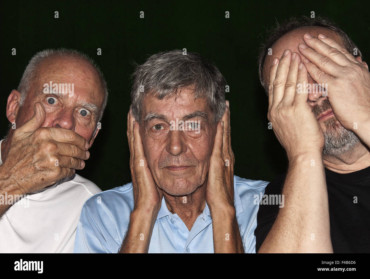 Trois hommes Banque D'Images