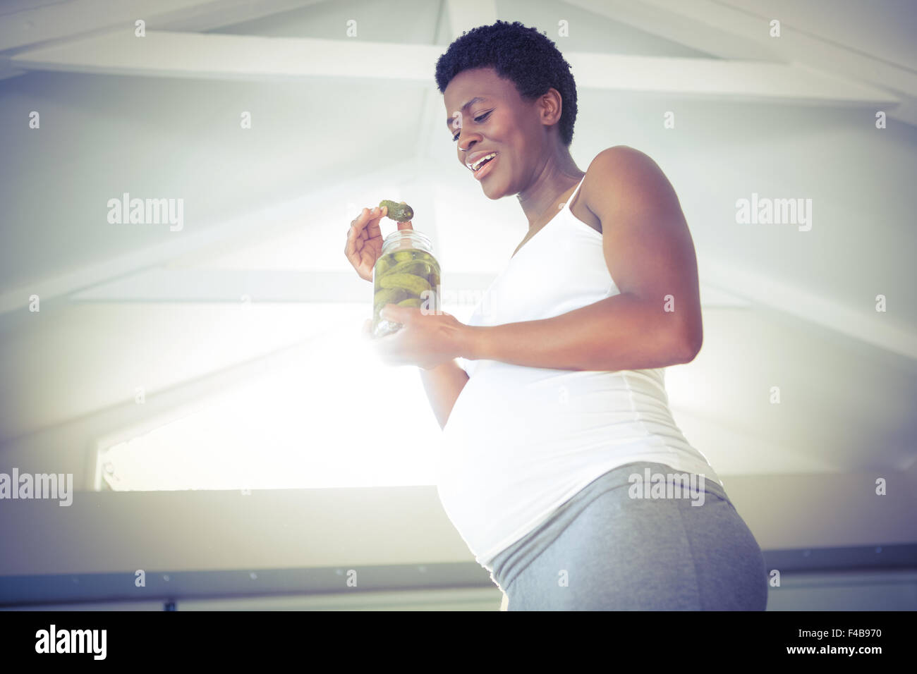 Alimentation femme enceinte Banque de photographies et d’images à haute