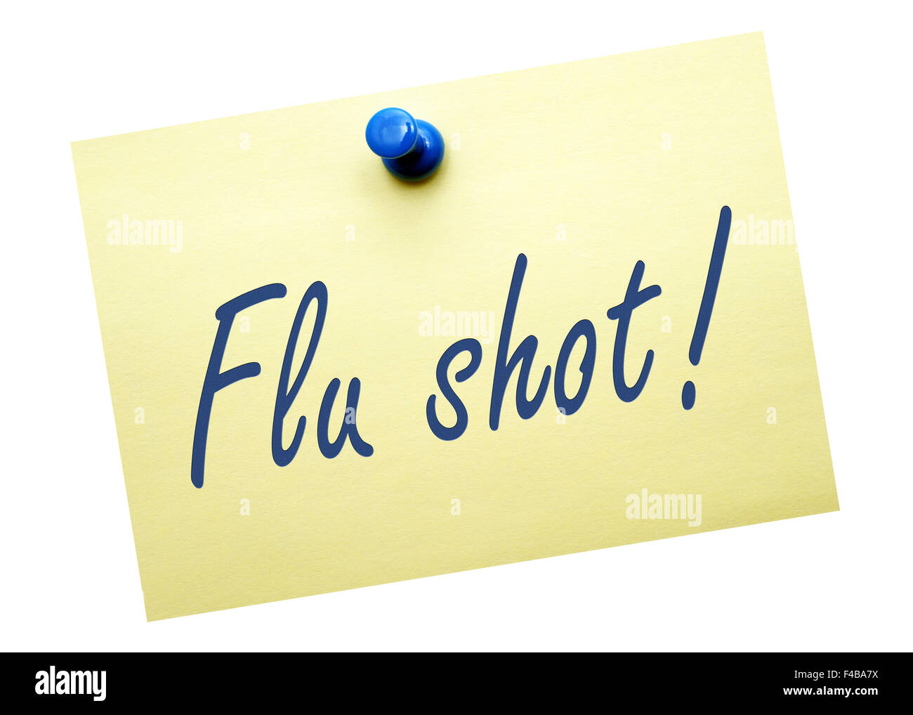 Vaccin contre la grippe ! Banque D'Images