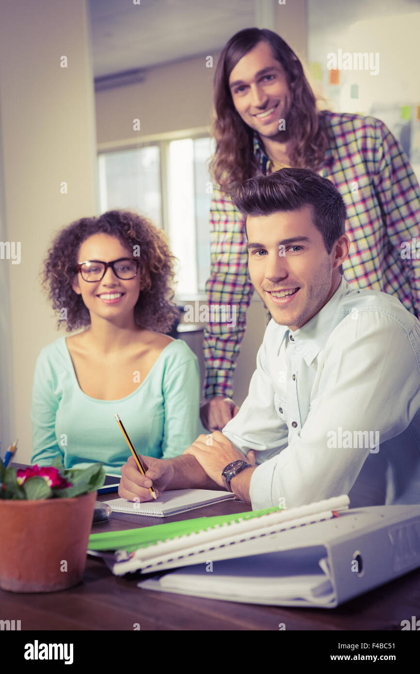 Portrait of happy creative business people Banque D'Images