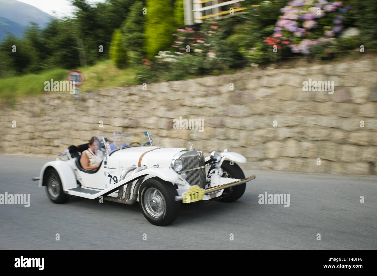 Le tyrol du Sud voitures classiques EXCALIBUR Roadster SS Banque D'Images