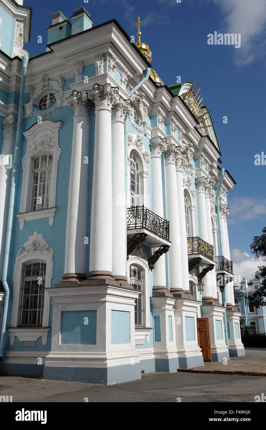 La Cathédrale St Nicholas, Naval de Saint-Pétersbourg, Russie Banque D'Images