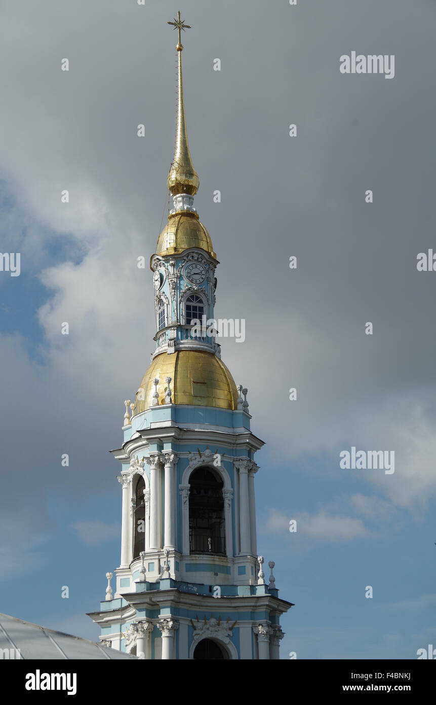 La Cathédrale St Nicholas, Naval de Saint-Pétersbourg, Russie Banque D'Images
