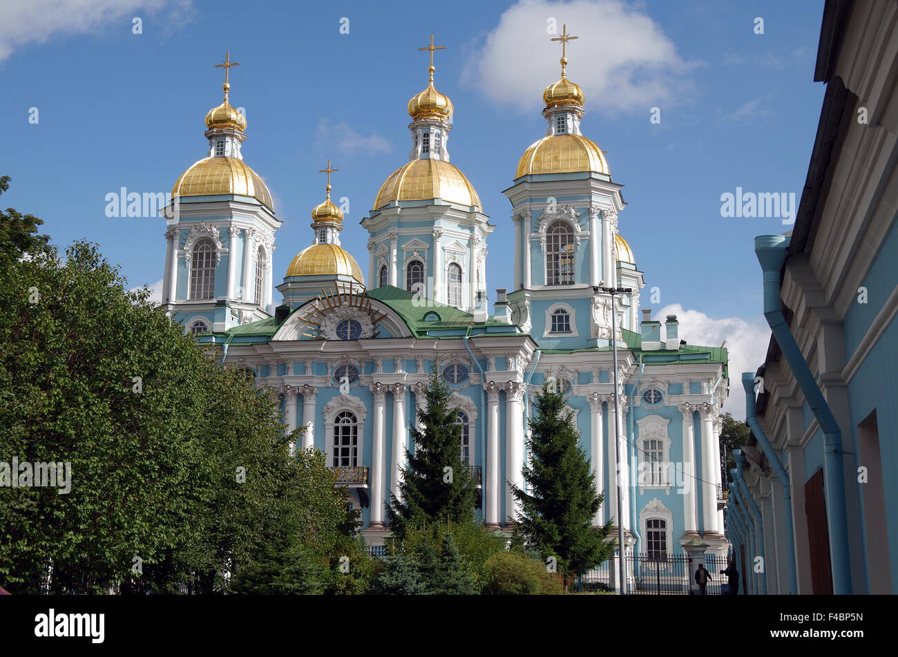 La Cathédrale St Nicholas, Naval de Saint-Pétersbourg, Russie Banque D'Images