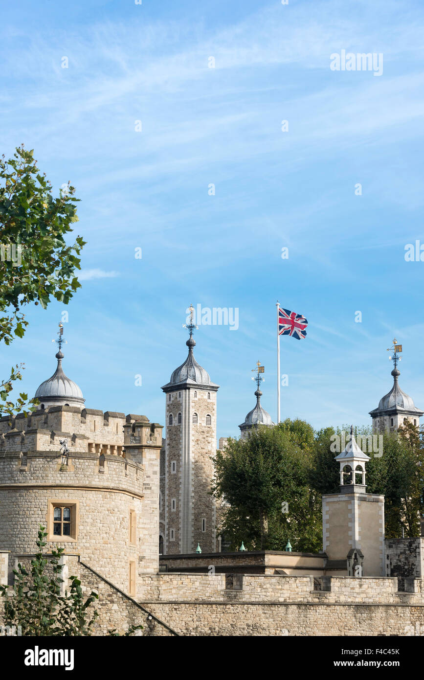 La Tour Blanche, la Tour de Londres, Tower Hill, London Borough de Tower Hamlets, Greater London, Angleterre, Royaume-Uni Banque D'Images