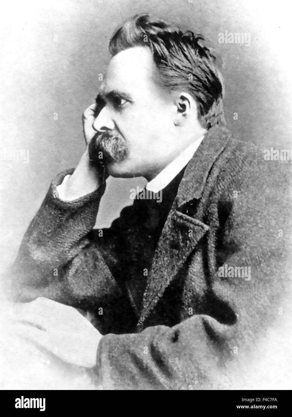 FRIEDRICH NIETZSCHE (1844-1900) philosophe allemand vers 1870 Banque D'Images