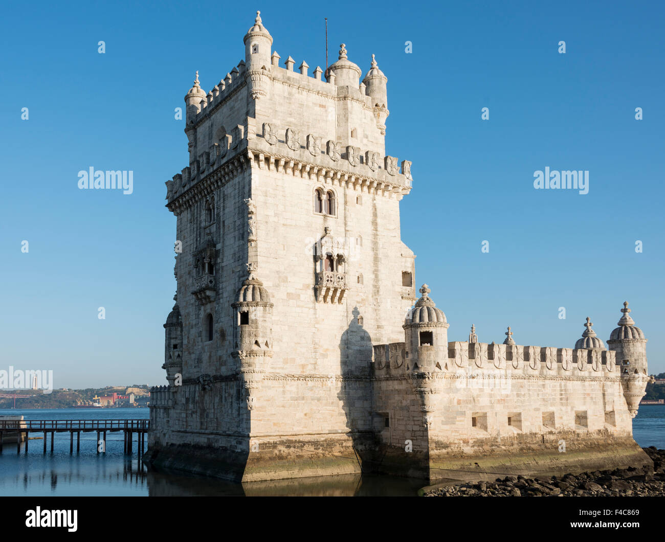 La tour de Belém à Lisbonne le taag river Banque D'Images