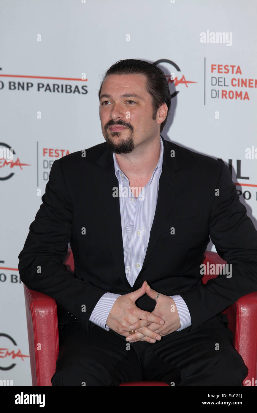 Rome, Italie. 16 octobre, 2015. James Vanderbilt, réalisateur du film "vérité" à un photocall pour le film à la 10e Rome Fil Banque D'Images
