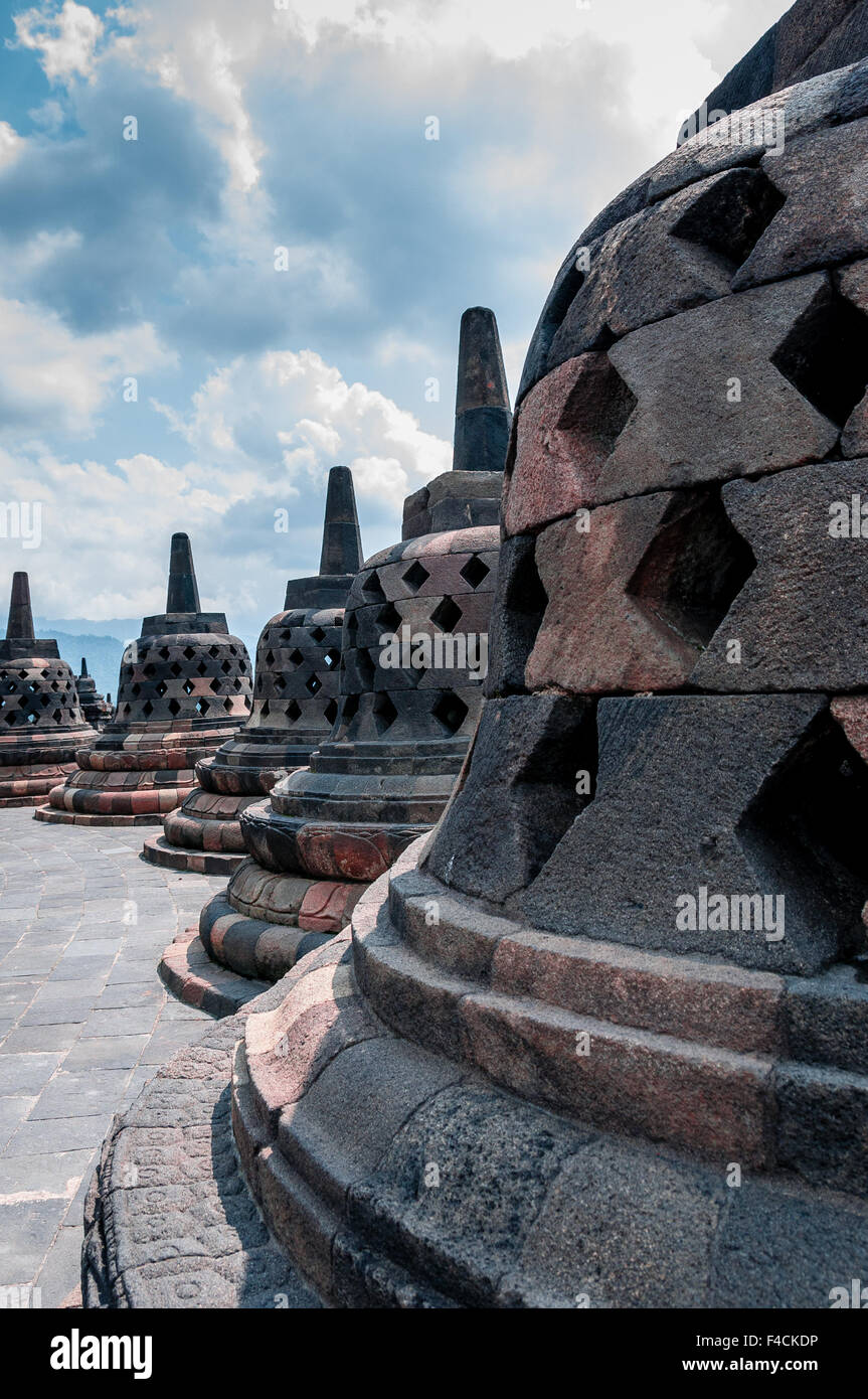 Stupa de Borobudur Banque D'Images
