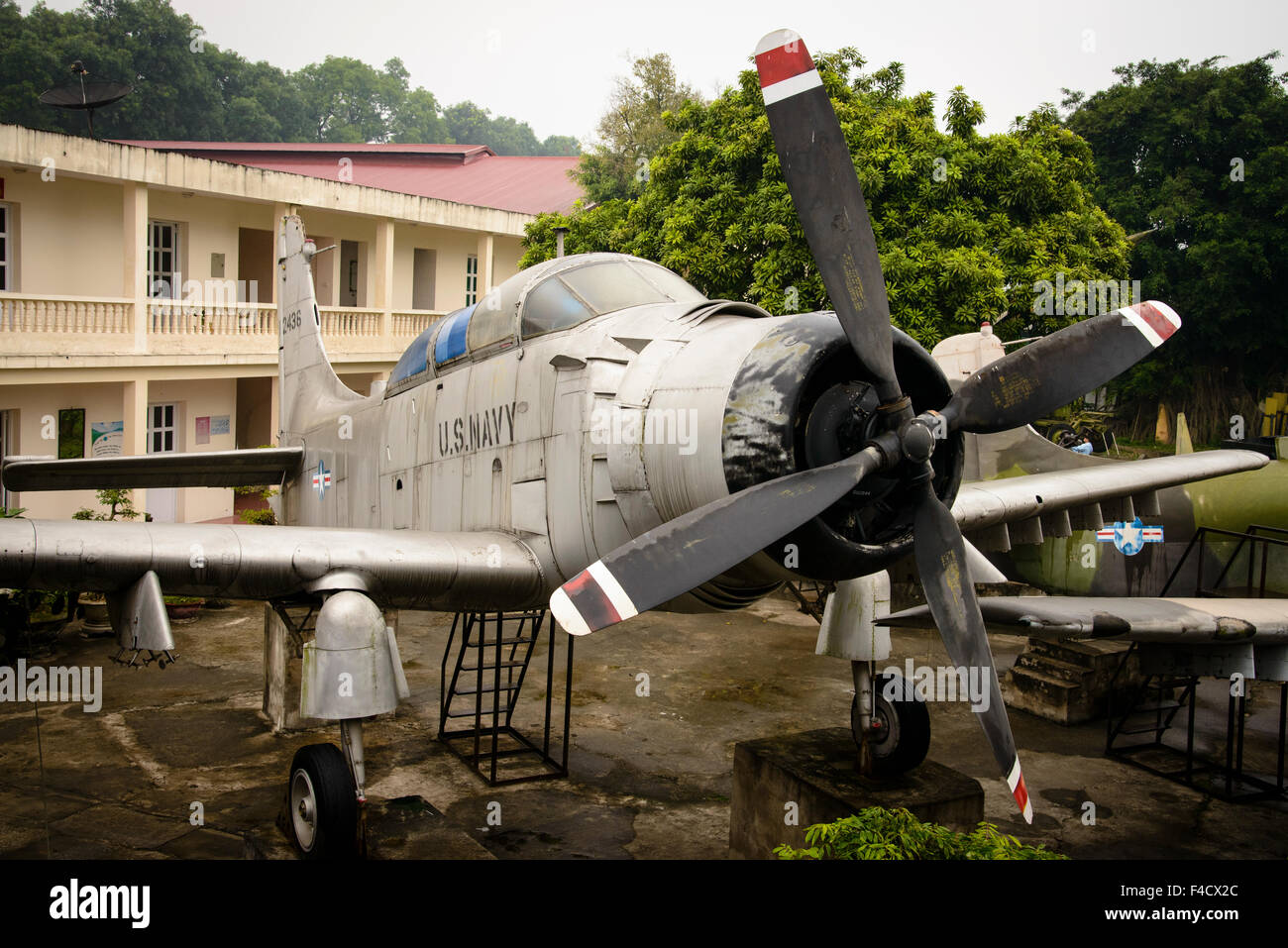 Vietnam, Hanoi. Avion américain capturé, au Musée Militaire. Tailles disponibles (grand format) Banque D'Images