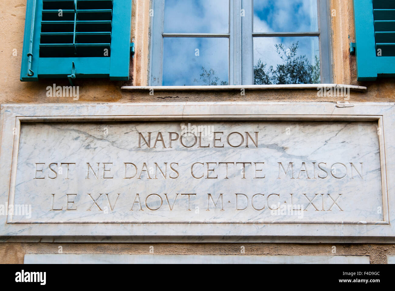 Lieu de naissance de Napoléon, Ajaccio, Corse, France. Banque D'Images