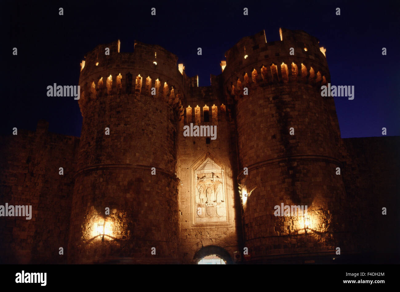 La Grèce, Rhodes, palais des Grands Maîtres des Chevaliers de Rhodes (grand format formats disponibles) Banque D'Images