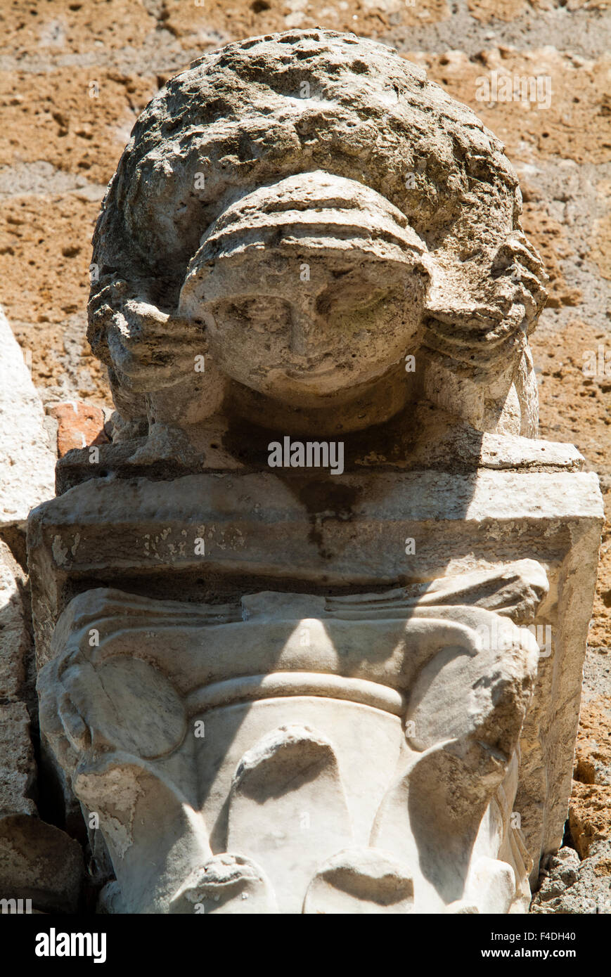 Façade de 9e siècle l'église Santa Maria Maggiore, Tuscania, Viterbe, Latium, Italie. Banque D'Images