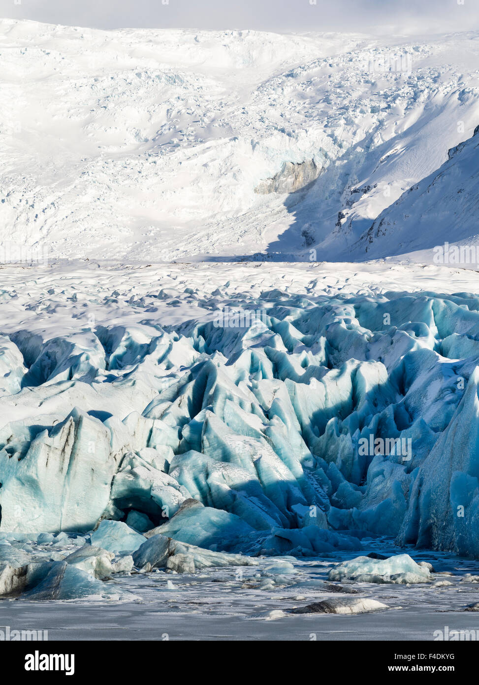 Glacier de Vatnajokull Svinafellsjoekull dans NP au cours de l'hiver. Tailles disponibles (grand format) Banque D'Images