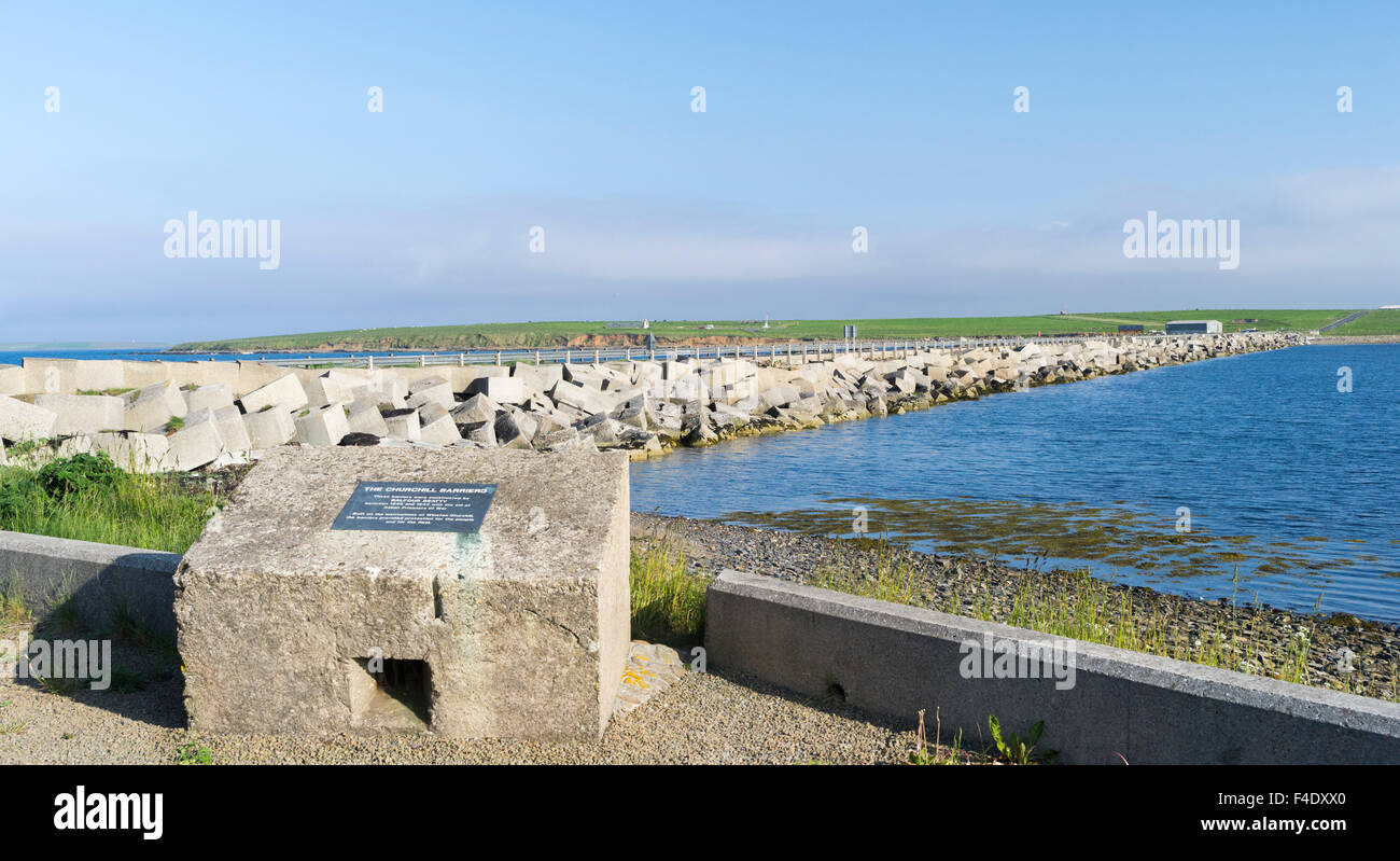 Chaussée Churchill auf den îles Orcades, Ecosse, îles du nord, les Orcades. Tailles disponibles (grand format) Banque D'Images