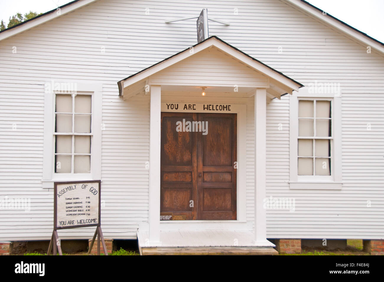 Elvis Presley Memorial Chapel à sa maison natale de Tupelo, Mississippi, USA Banque D'Images