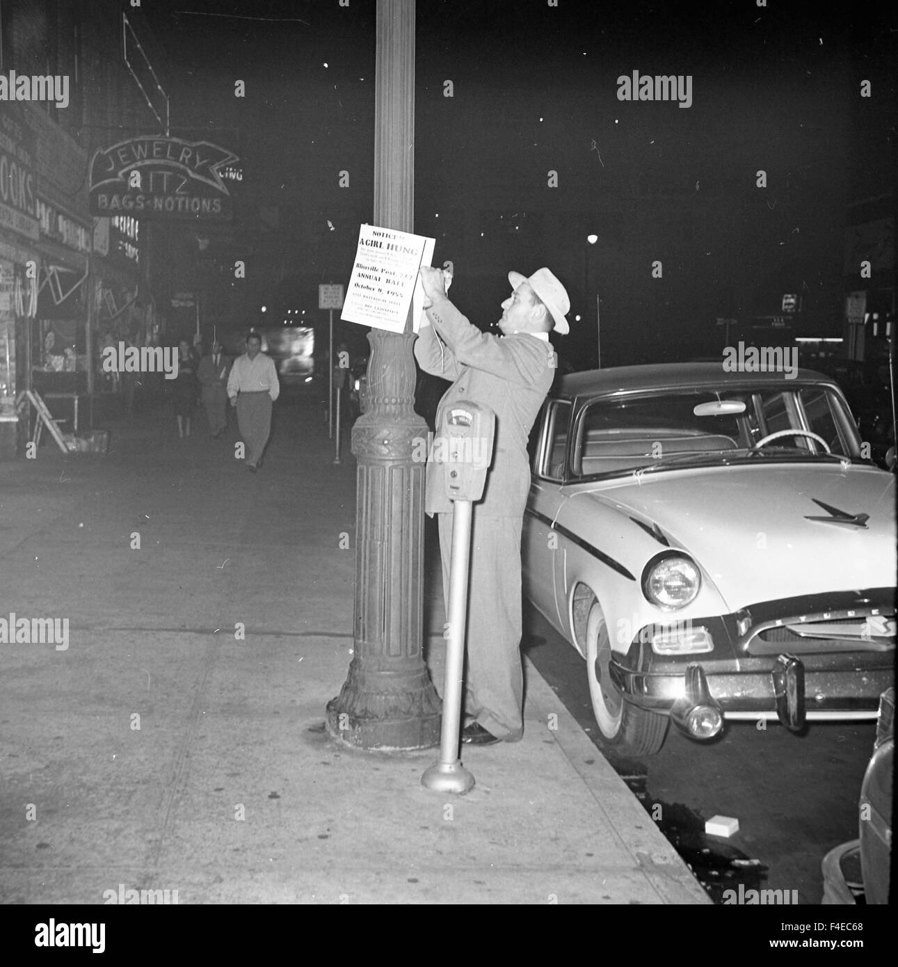 Nouvelles images en noir et blanc faite par un photojournaliste à New York et le Queens entre 1957 et 1961. Banque D'Images