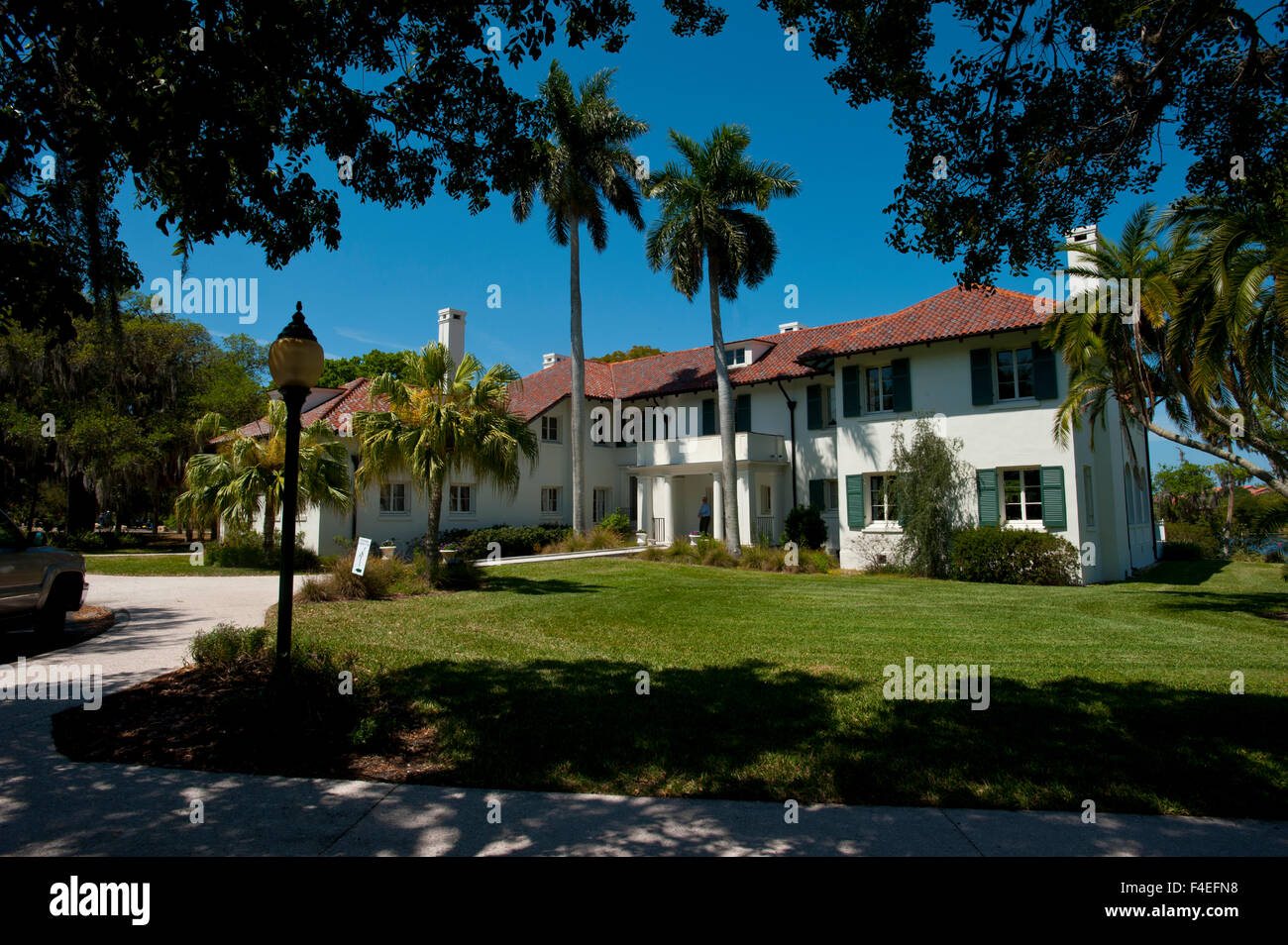 USA, Floride, Sarasota, parc immobilier Phillipi, Edson Keith Mansion sur Ruisseau Phillipi. Banque D'Images