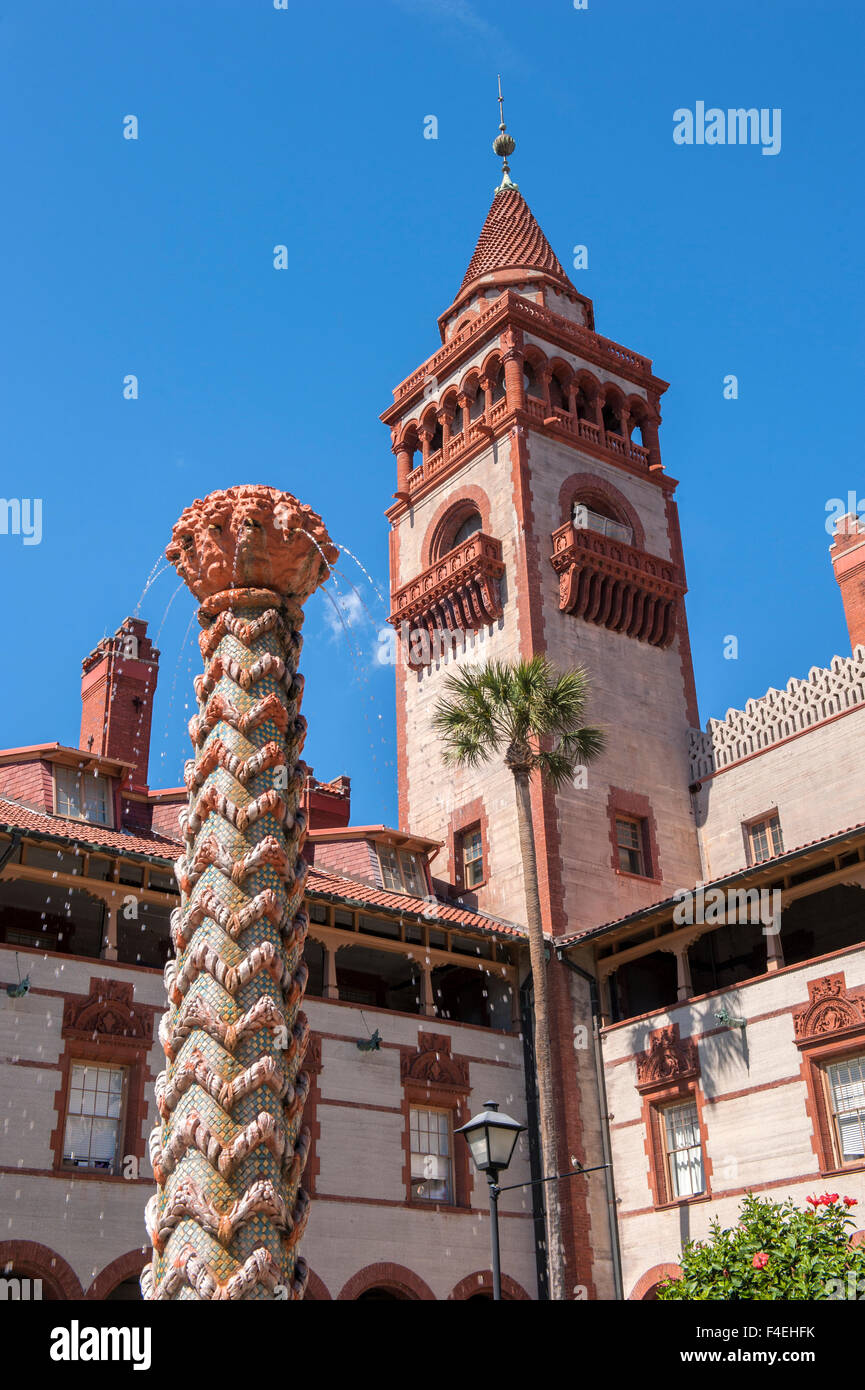 USA, Floride, saint Augustin, hôtel Ponce de Leon, Flagler College. Banque D'Images