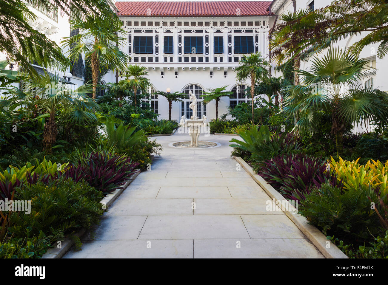 USA, Floride, Palm Beach, le Musée Flagler, initialement accueil de Henry Flagler, développeur de Floride, Vénus Fontaine. Banque D'Images