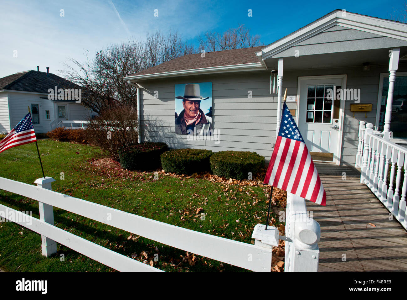 États-unis, l'Iowa, Winterset. John Wayne Birthplace Visitor Centre (grand format formats disponibles). Banque D'Images