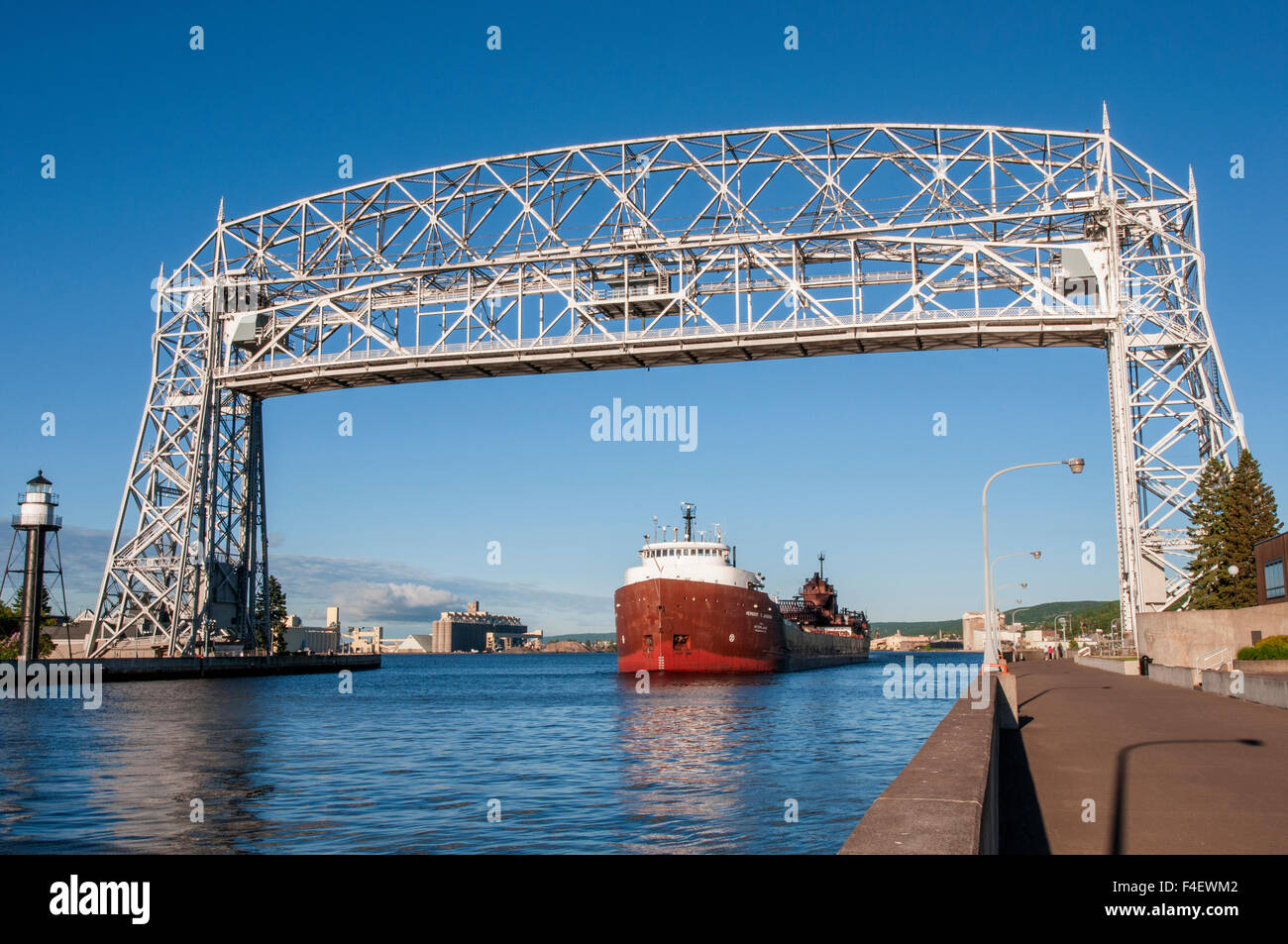 Au Minnesota, Duluth, Canal Park, Herbert C. Jackson, Pont élévateur Banque D'Images