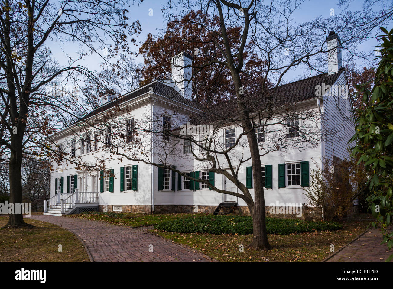 USA, New Jersey, Morristown, Parc historique national de Morristown, Ford Mansion, siège de George Washington pendant la Révolution américaine Banque D'Images