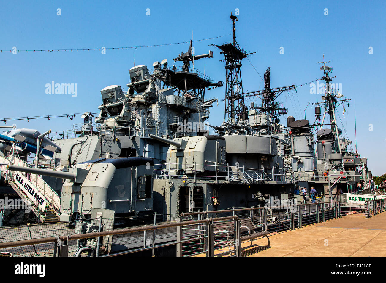 Le Cuirassé Musée sur la rivière Buffalo Buffalo dans l'État de New York. Banque D'Images