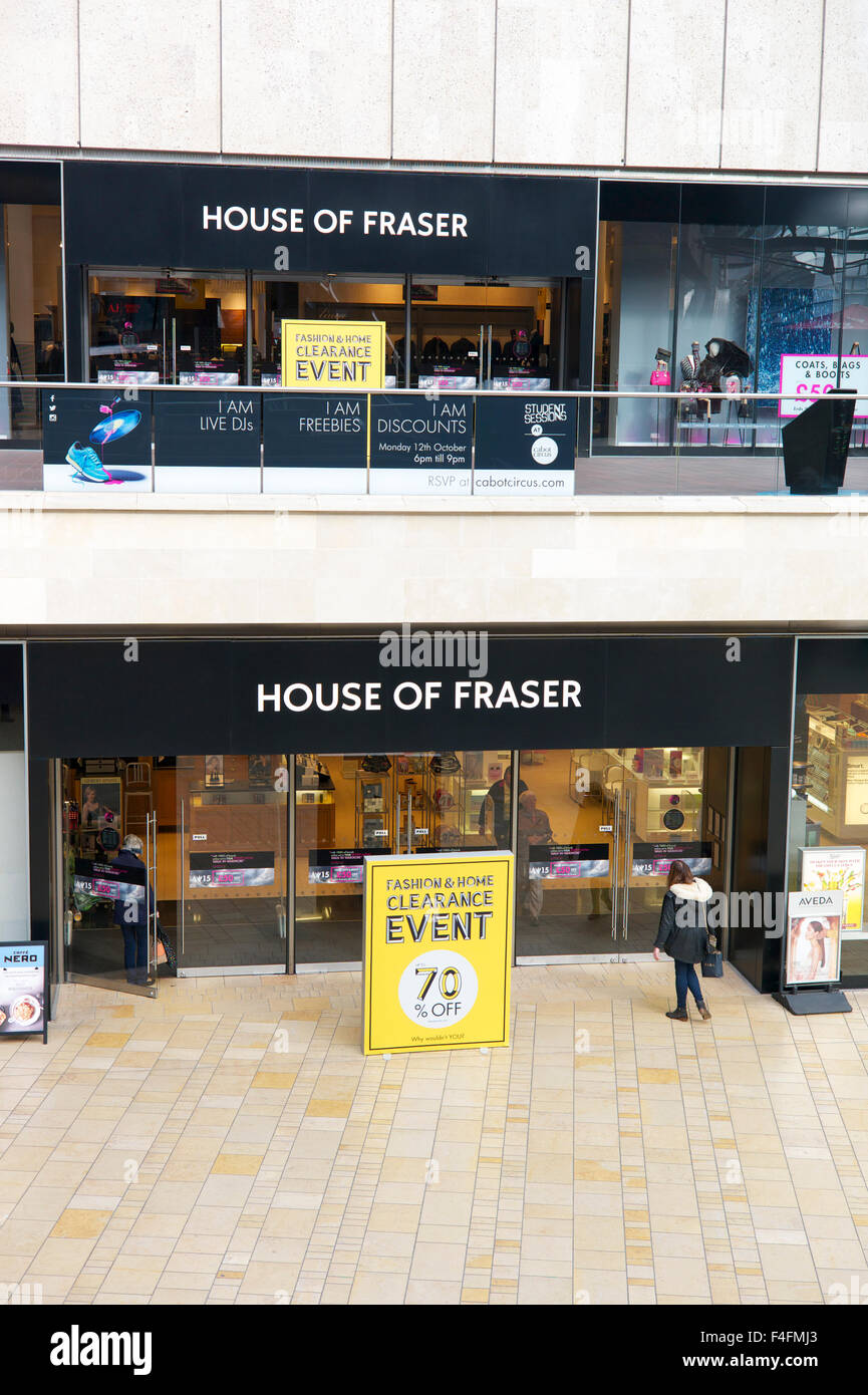 'House of Fraser' store, UK Banque D'Images