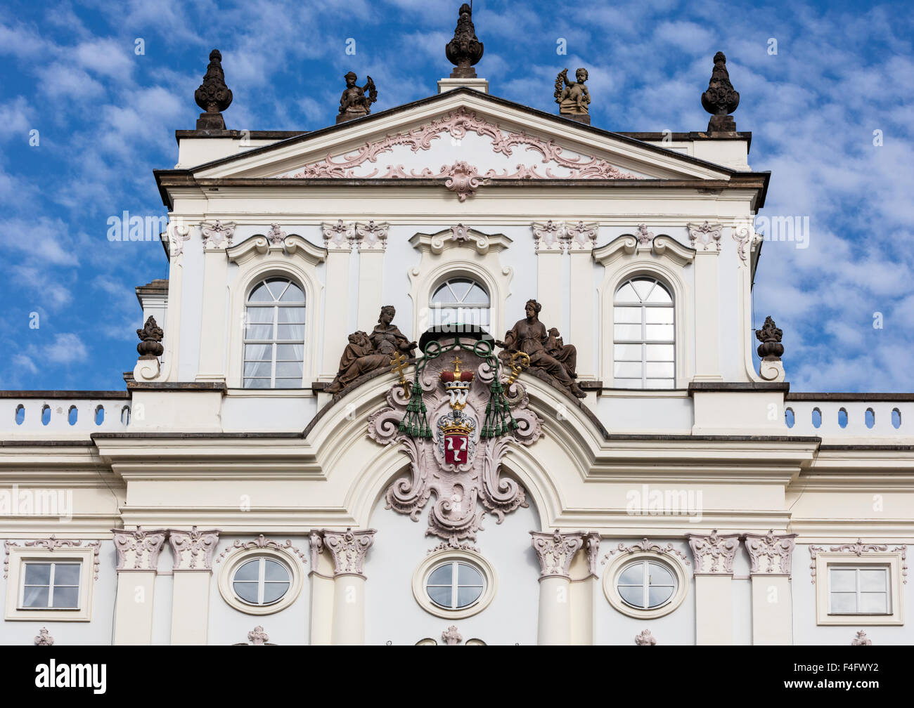 De l'archevêque, Palais Hradcany Square près du Château de Prague, Prague, République Tchèque Banque D'Images