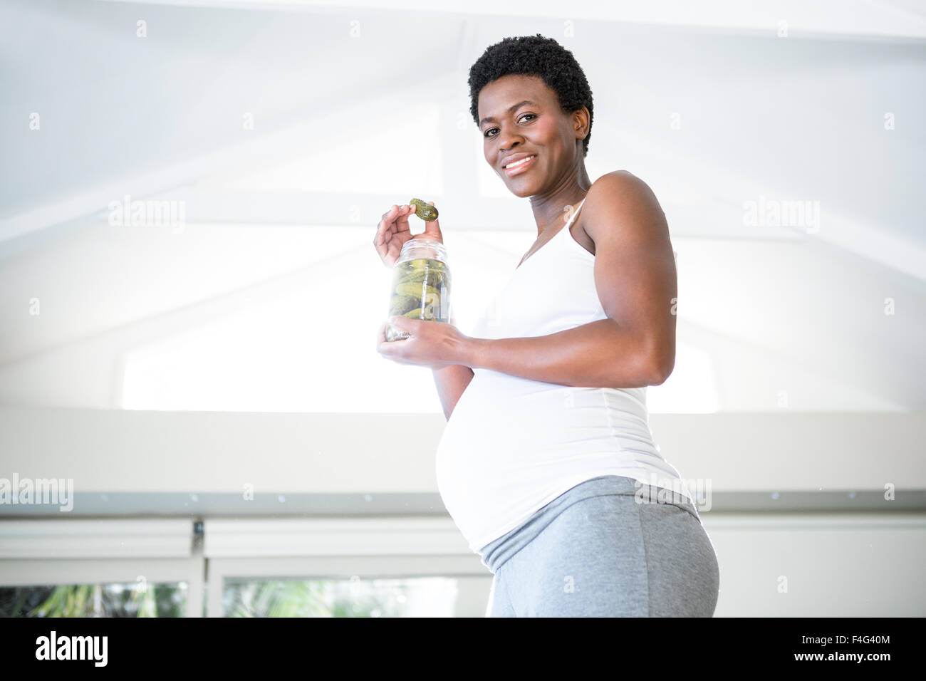 Alimentation femme enceinte Banque de photographies et d’images à haute